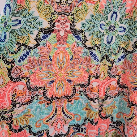 SWIM By Cacique Women's Beach Dress Sz 22/24 Colorful Stretchy Boho Resortwear - Picture 8 of 12